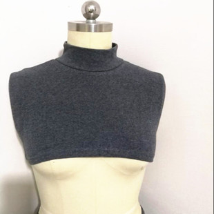 Winter pure cotton knitted turtleneck adult unisex fake collar with sweater anti-tie neck warm pullover scarf