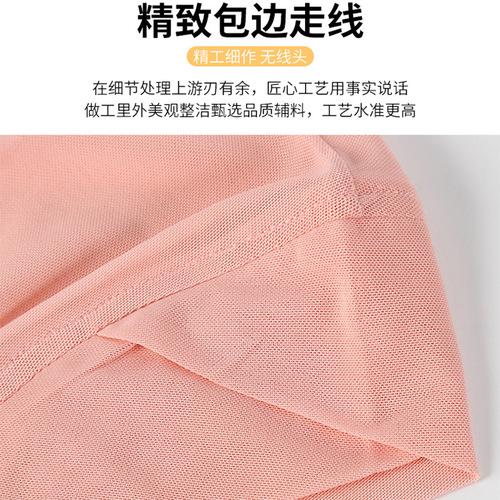 Cross-border new arrival solid color mesh ordinary cross-style base cap, forehead-crossing women's headscarf, Hui ethnic group headscarf wholesale
