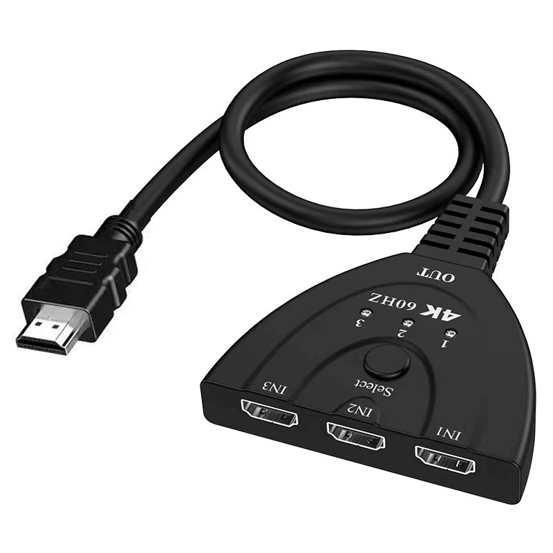 HDMI-переключатель дилер оптовый высокого разрешения HDMI переключатель 3 в 1 хвостик свитч HDMI 4K