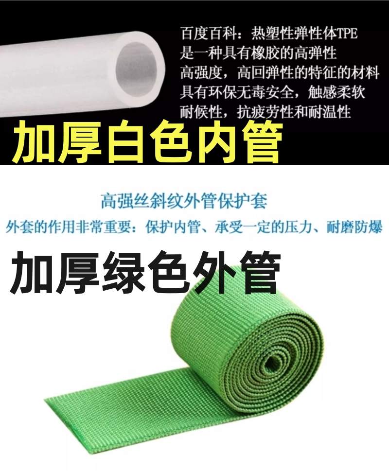 High-pressure car wash water gun hose, car washing water pipe, multifunctional water gun, household flower watering retractable hose set