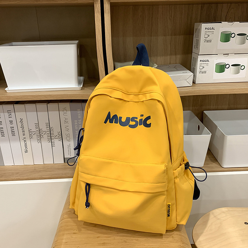 韩版学院风书包女大学生时尚百搭大容量旅行双肩包轻便初中生背包|undefined