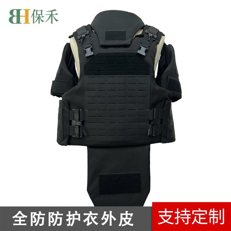 Heavy-duty black bulletproof jacket skin full-proof tactical vest soft 1000D composite waterproof Oxford cloth Baohe