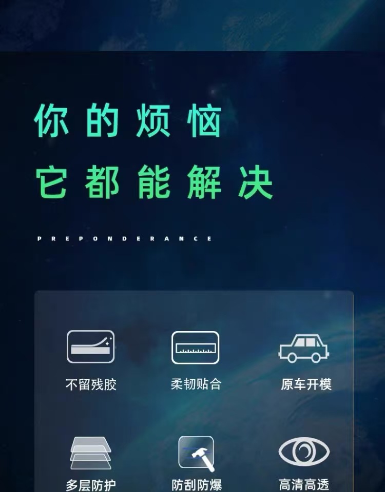 24 models of BYD Song L DMI dedicated center console interior screen TPU film, DMI accessories, new car supplies
