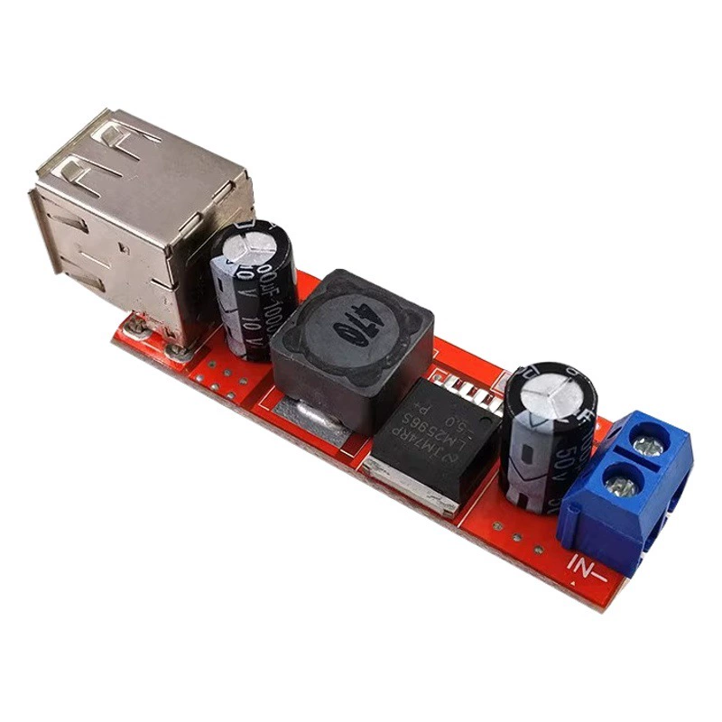 Двойной выход USB 9V/12V/24V/36V в 5VDCDC Автомобильная зарядка 3A модуль стабилизации напряжения