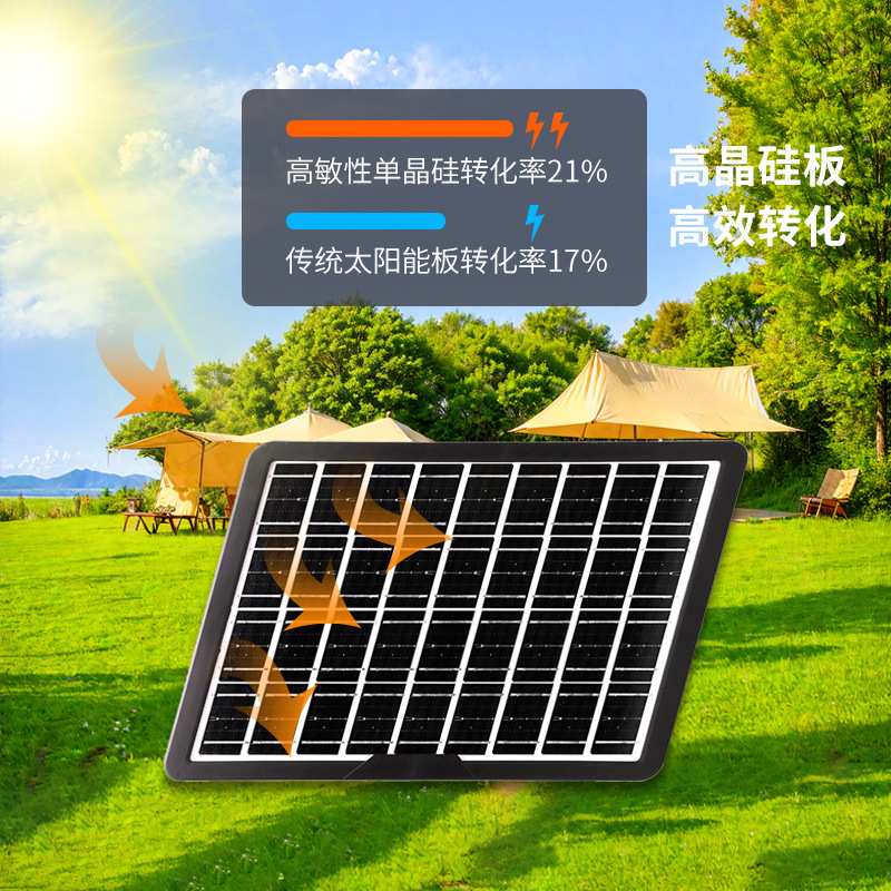 CCLAMP sistema solar exterior portátil lámpara externa carga de emergencia lámpara de camping larga duración iluminación conjunto image 3