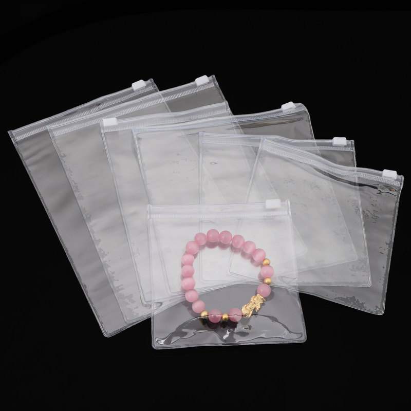 PVC Transparent Plastic Bag Soft Thickened Self-sealing Bag Handmade DIY Bracelet Necklace Packaging Material Multi-specification Bag PVC Transparent Plastic Bag Soft Thickened Self-sealing Bag Handmade DIY Bracelet Necklace Packaging Material Multi-specification Bag