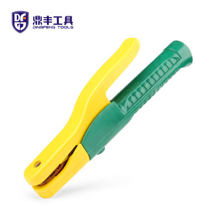 Ningbo-style yellow-green welding pliers 600A iron crossing copper welding handle welding pliers