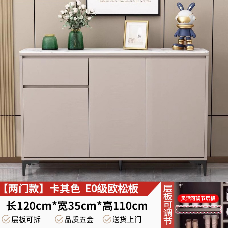 家庭用靴キャビネット、スレートカウンタートップ、廊下無垢材収納キャビネット、玄関靴キャビネット、床置き型モダンシンプルキャビネット|undefined