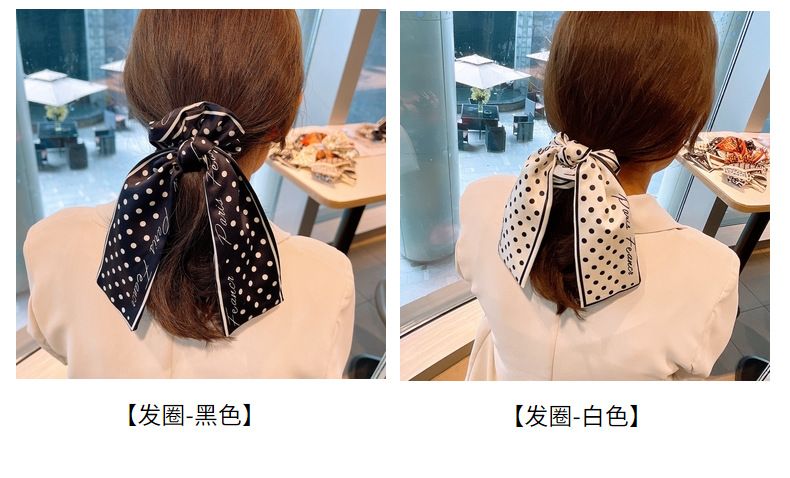 Koreanische Tupfen Buchstaben Bowknot Stirnband Band Haar Haargummis display picture 25