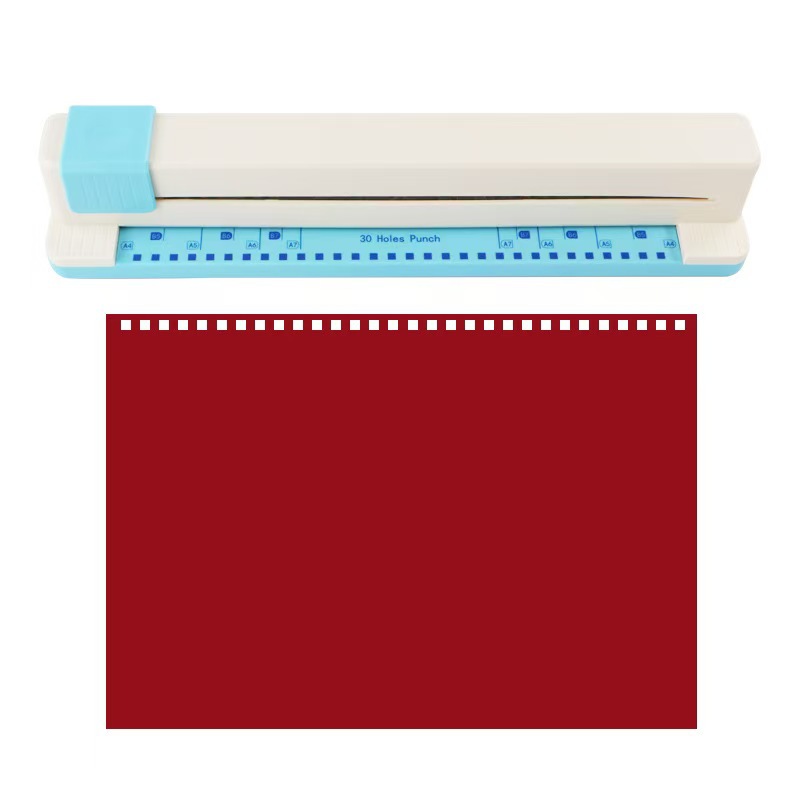Manual A4 perforador 30 agujeros carpeta multifuncional perforación anillo de encuadernación para estudiantes de oficina portátil