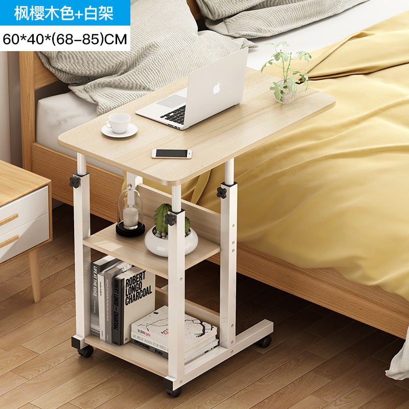 Mesa de noche Dormitorio Cama simple Mesa perezosa Dormitorio simple para el hogar Computadora móvil Mesa elevadora Mesa para estudiantes