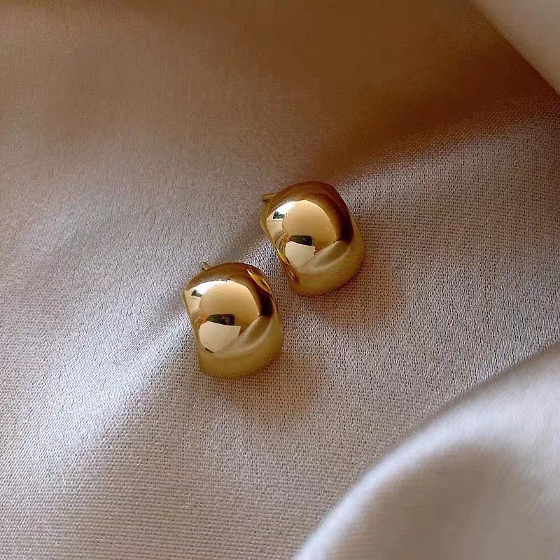 8g Weight 925 Sterling Silver Ear Needle Material Ear Studs Classification 1 Pair Quantity Daily Occasion Metal Material Geometric Pattern Women's Gender Plating Design Simple Style Style 1 Pair Simple Style Geometric Plating Metal Ear Studs 3