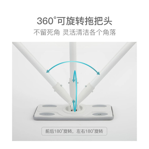 NetEase Select Flat Mop Home Cleaning, One-Sweep Clean, Wash-Free Rag Floor Mop for Dormitory and Bedrooms, Absorbent Floor Wiper