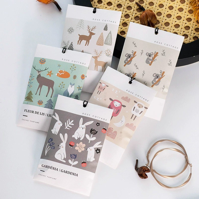 Роза Коттедж Автомобильное Саше Бытовой шкаф Саше Специи Оптовая Влагостойкая одежда Сумка для ароматерапии