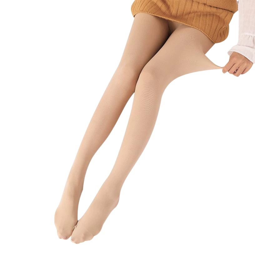 Чулки Langsha, женские осенне-зимние колготки, 120d, бархатные, телесного цвета, легкие артефакты, носки с водяным светом