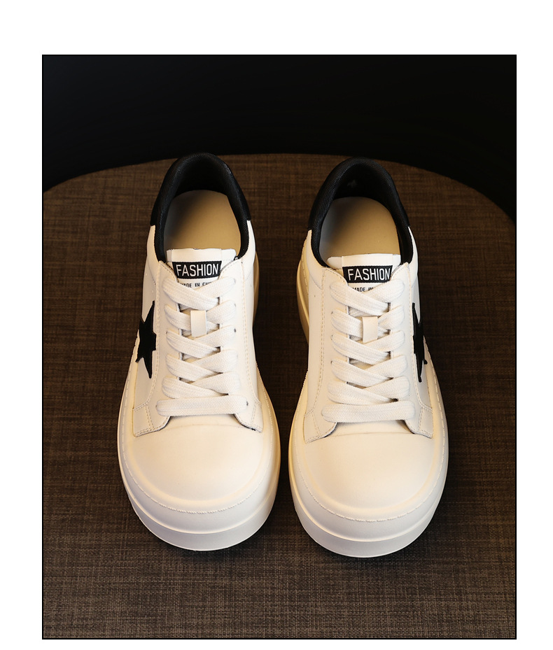 Giày sneaker nữ chunky đế dày tăng chiều cao, form thể thao mùa xuân — Màu đỏ be chi tiết 22