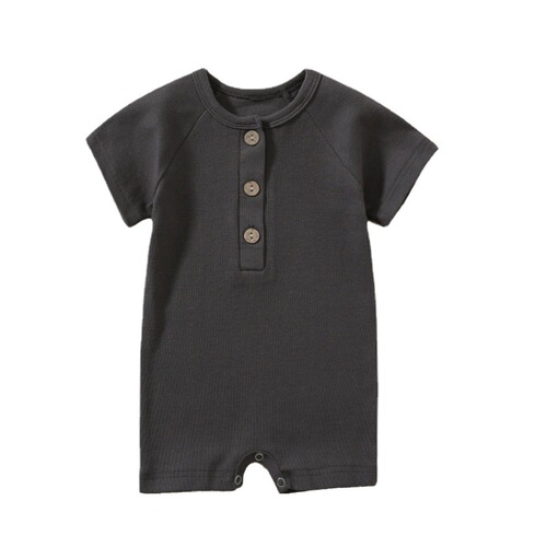 Baby clothes summer short-sleeved jumpsuit cotton thin newborn ins wind climbing clothes men and women baby clothes