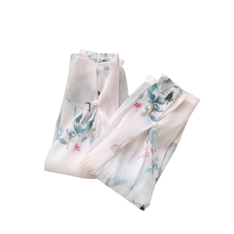 Nuevo súper hada conduciendo protector solar manga de hielo tubo recto suelto anti-ultravioleta estilo nacional manga de mano manga protector solar manga para exteriores