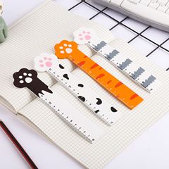 Wooden Cute Cat Paws Ruler 15cm Straight Ruler Creative Cartoon Student Prize Drawing Ruler Direct Supply from Manufacturer