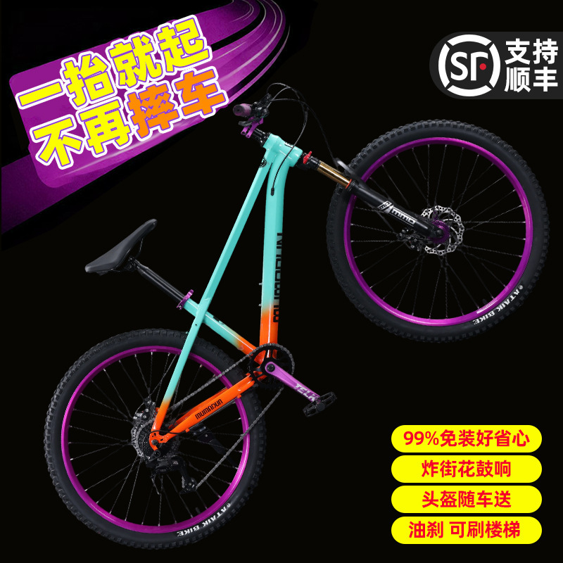 Street Drum, Dirt Bike, Mountain Bike, Youth Male Professional Off-Road Oil Brake Hard-Tail Student Bicycle