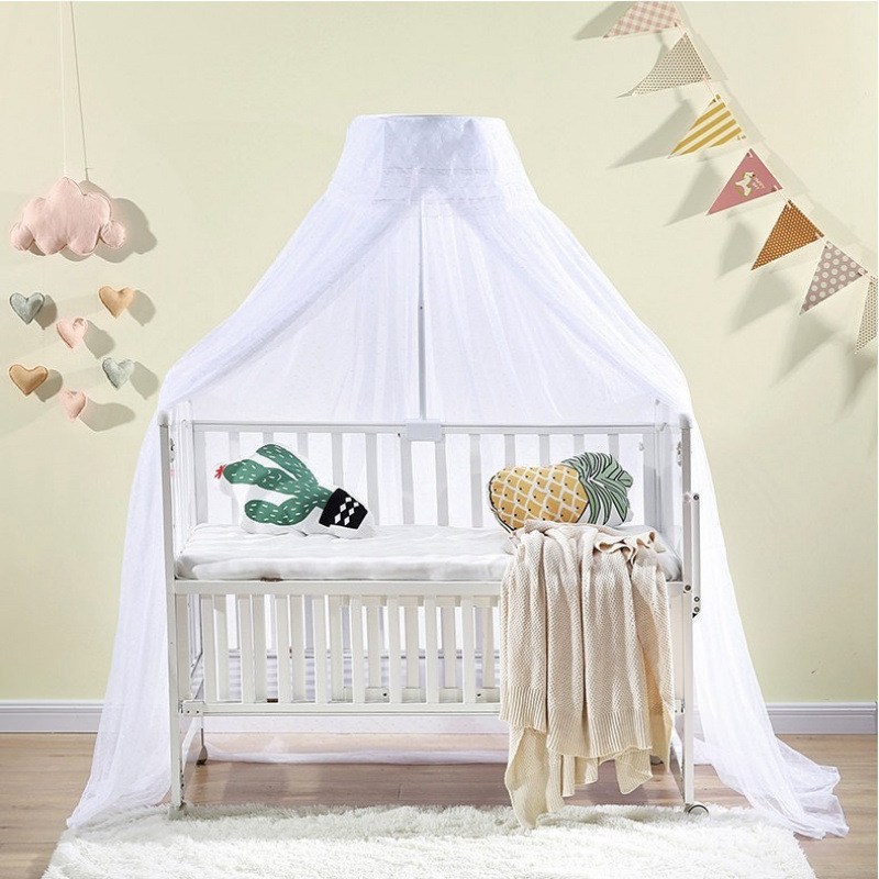 화이트 자카드 모기장 둘레 5.2m 높이 2m