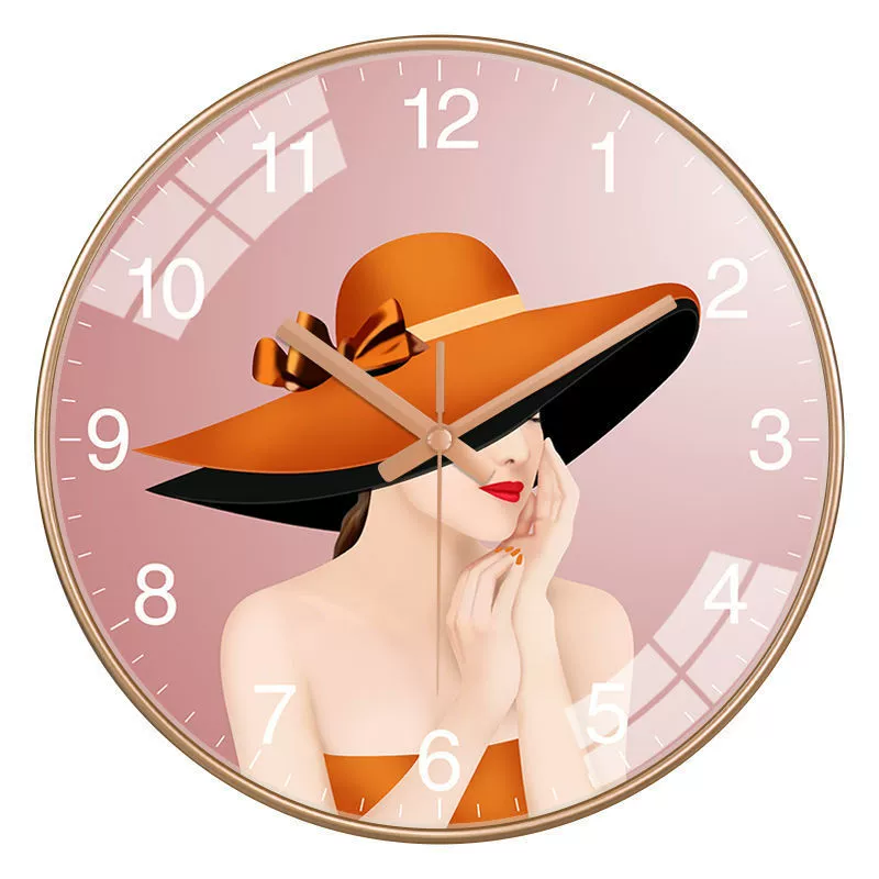Часы Ziwuwan Injecting Beauty Salon Clock Clock Clocks 24 Hours of Health History Clock Chinese Medicine Twelve Camera Meridian Gossip S тихие часы