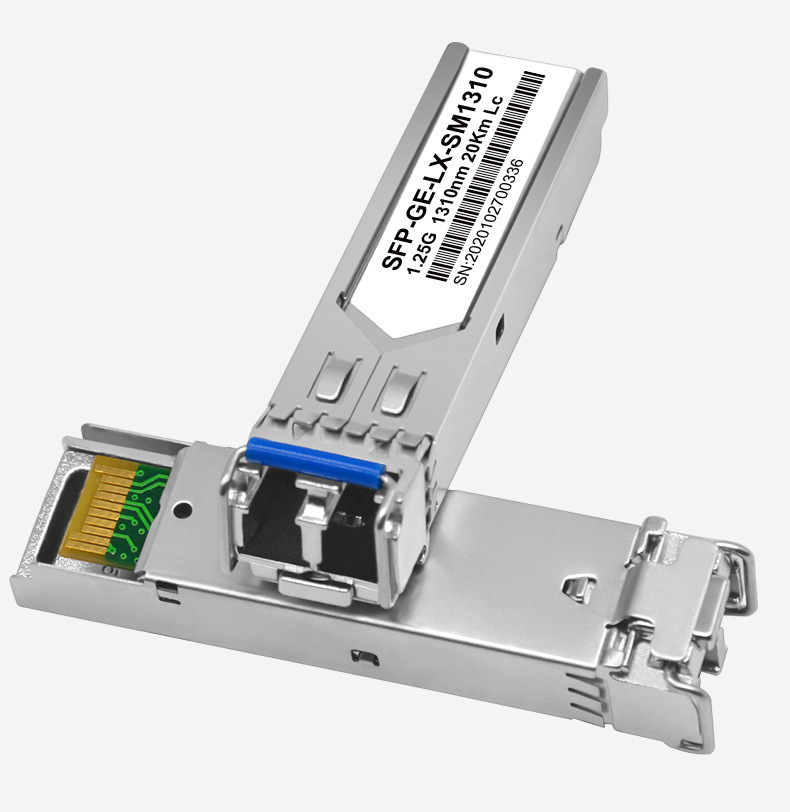 Gigabit single mode dual fiber LC/support