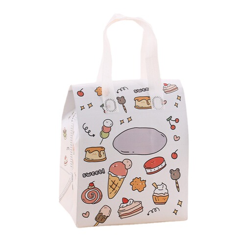 Non-woven aluminum foil insulation bag catering take-out portable porridge milk tea baking take-out barbecue packaging bag wholesale