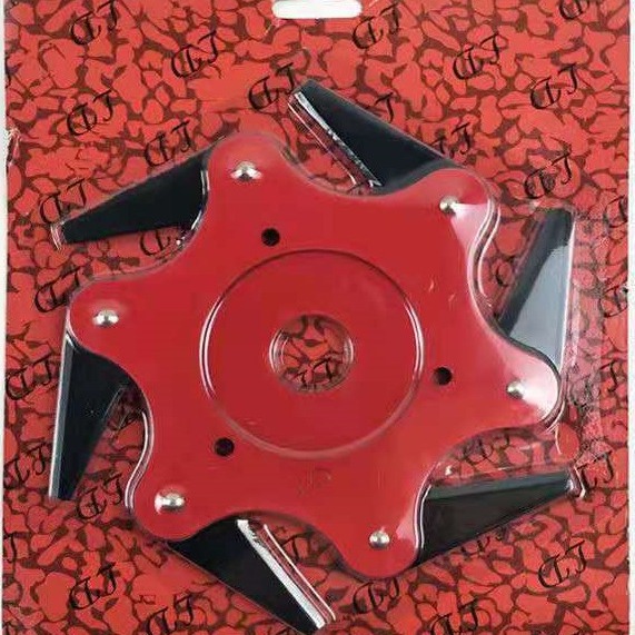 跨境热销农用打草机除草机草坪机硬质合金六叶刀打草头