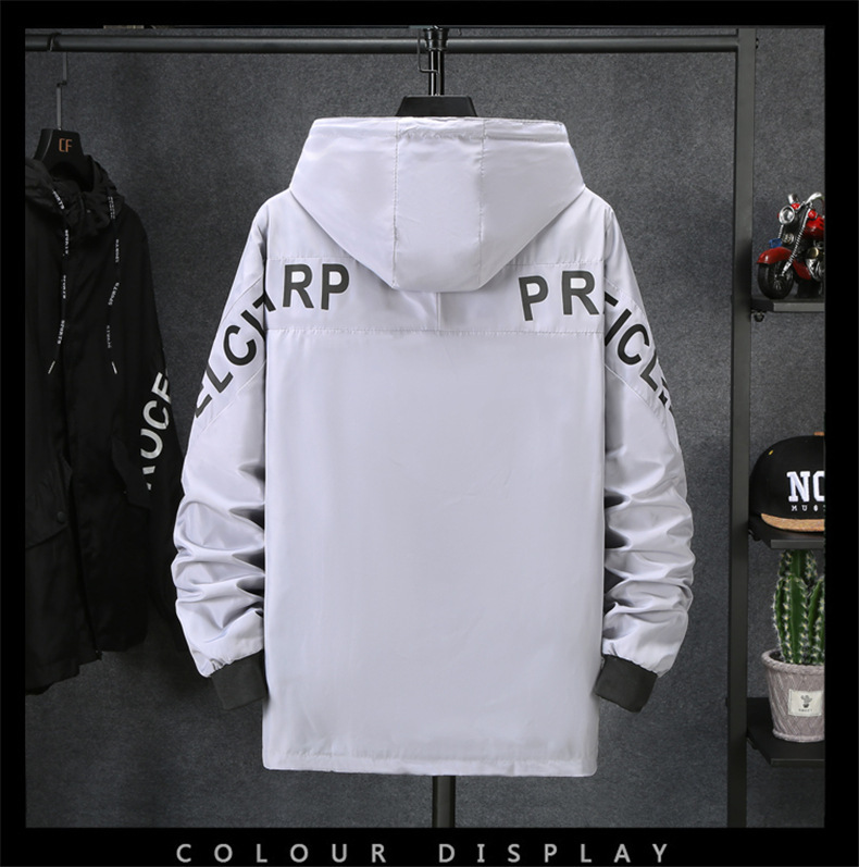 Männerkleeder Casual Jacket Männer Sport Eenfaarfjacket Veraarbechtung_voghion.com