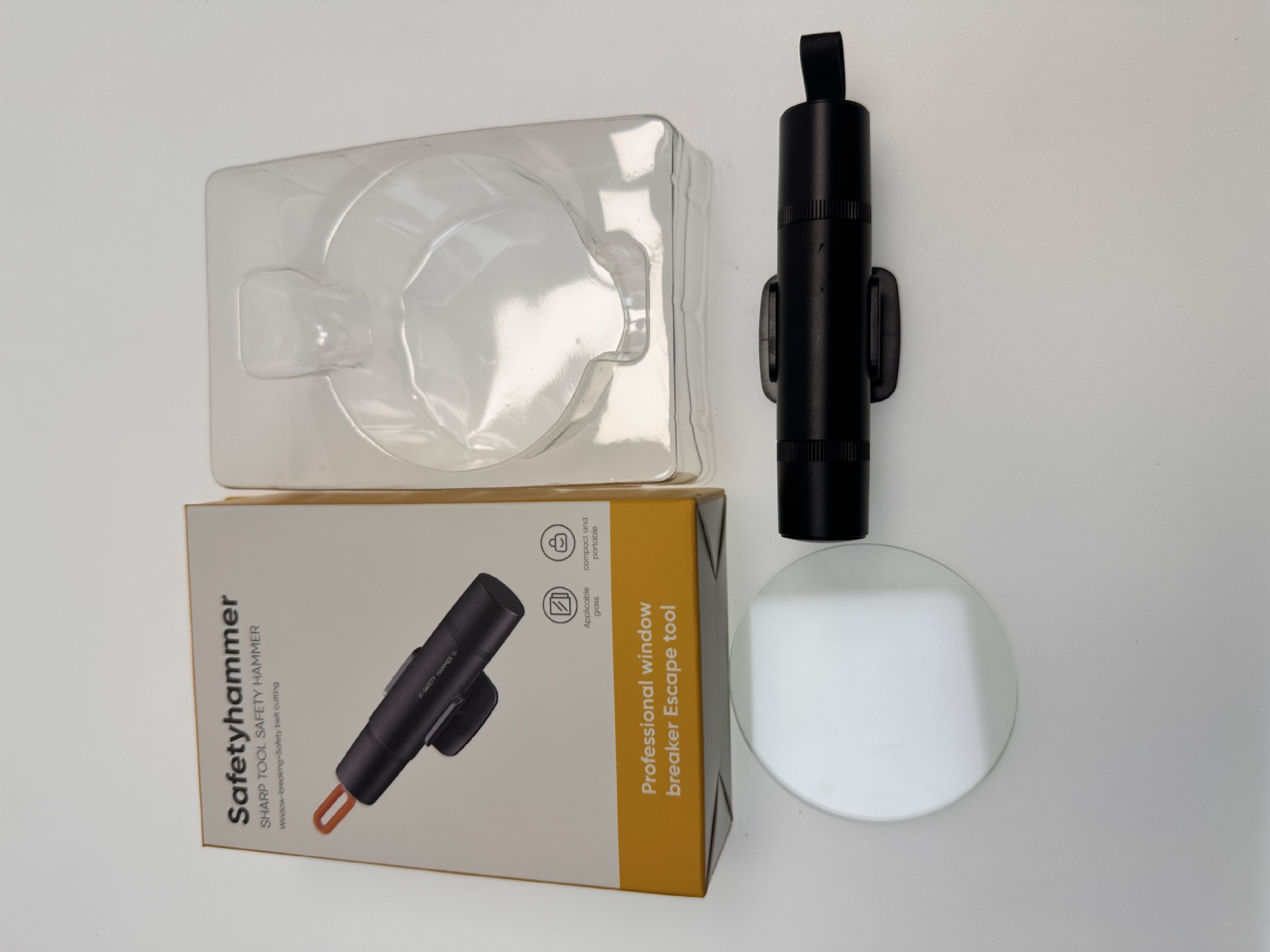 Cross-Border Mini Car Safety Hammer, Multi-Functional Two-In-One Window-Breaking Self-Rescue Escape Tool