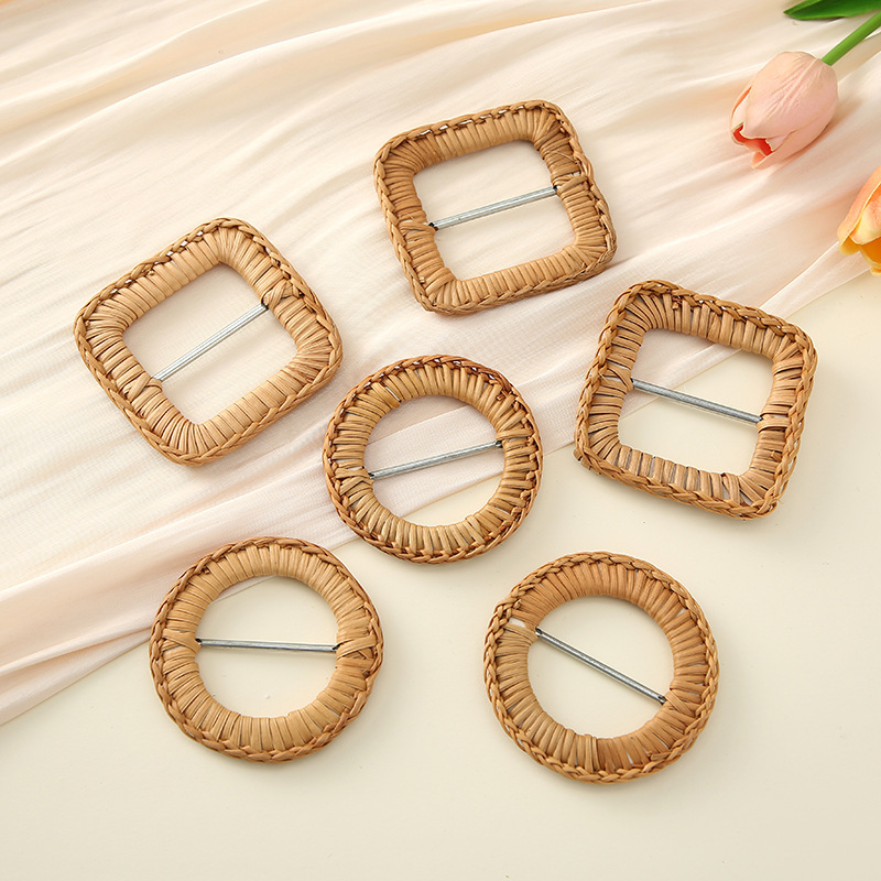 New Style Handmade High-End Rattan Braided Buckle, No-Punch Waist Belt with Three-Level Buckle for Waist-Cinching, Suitable for Coats and Trench Coats, Wholesale New Style Handmade High-End Rattan Braided Buckle, No-Punch Waist Belt with Three-Level Buckle for Waist-Cinching, Suitable for Coats and Trench Coats, Wholesale
