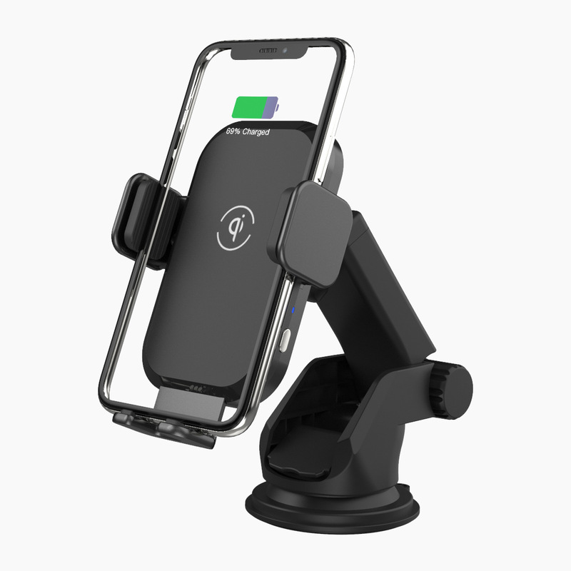 Inputメーカーqi韓国kc認証15w車載携帯スマートスタンド高速ワイヤレス充電器|undefined