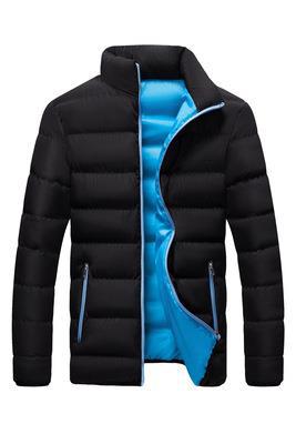 Comercio exterior pedido original otoño e invierno ropa acolchada deportiva gruesa cardigan de cuello alto para hombre chaqueta acolchada al aire libre chaqueta casual ropa de algodón cálido lote
