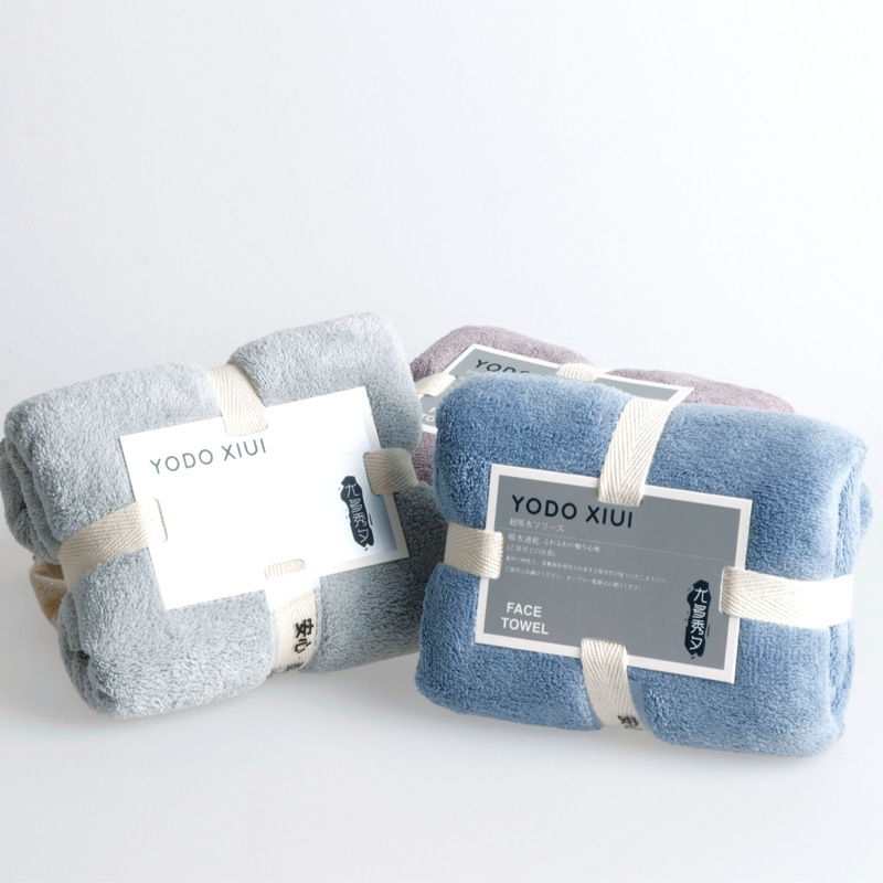 Yodo Xiui Towel Wholesale Japanese Water-Absorbent Quick-Drying Skin-Friendly Card-Mounted Facial Towel Coral Velvet Water-Absorbent Dry Hair for Kidsren Yodo Xiui Towel Wholesale Japanese Water-Absorbent Quick-Drying Skin-Friendly Card-Mounted Facial Towel Coral Velvet Water-Absorbent Dry Hair for Kidsren