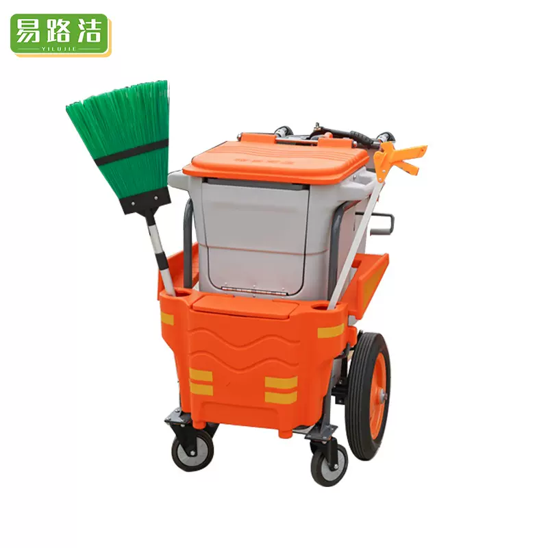 户外手推垃圾车 环卫多功能人力垃圾车保洁工具套装手推保洁车