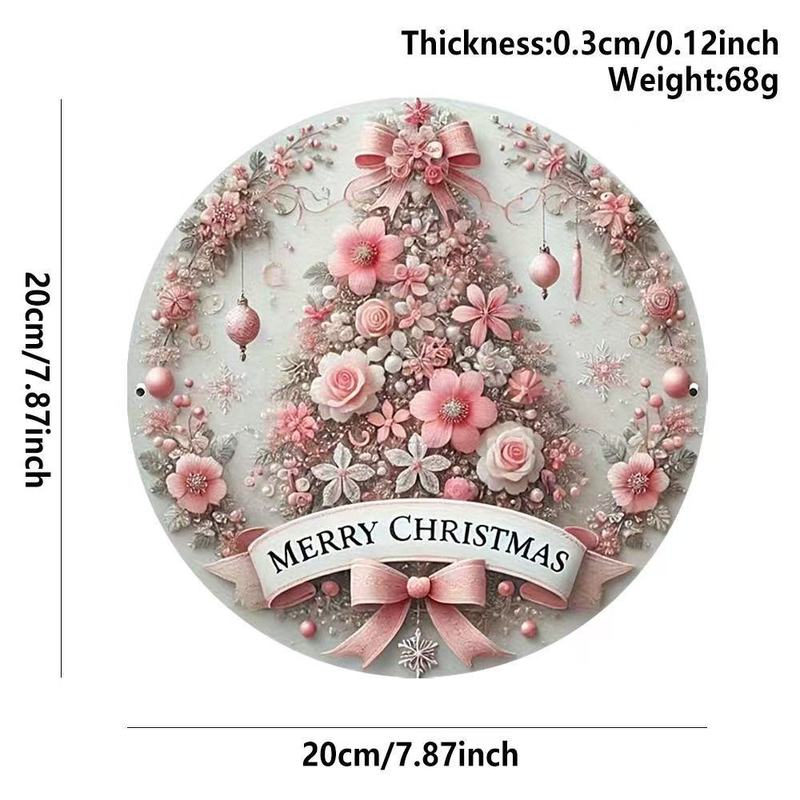クロスボーダークリスマス木製雪だるまペンダント工芸品クリスマス雰囲気装飾ラウンドサインドアサイン|undefined