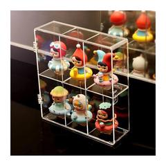 アクリルケース透明展示ケースアクリルシートブラインドケース収納展示棚透明格子展示棚防塵