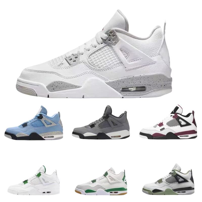 Original Putian Aj4 Basketball Shoes for Men and Women, Midnight Blue and White Cement Black Warrior Sneakers for Men and Women, Couple Sports Shoes Original Putian Aj4 Basketball Shoes for Men and Women, Midnight Blue and White Cement Black Warrior Sneakers for Men and Women, Couple Sports Shoes