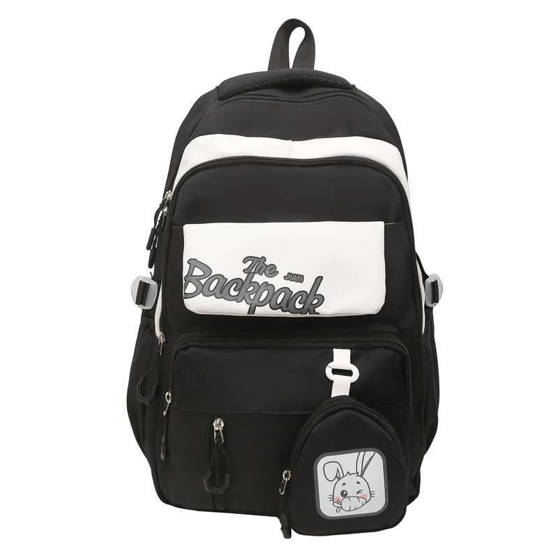 Mochila Venta directa de fábrica Mochila doble de conejo de gran capacidad Mochila escolar para estudiantes de secundaria y preparatoria Mochila linda para niñas