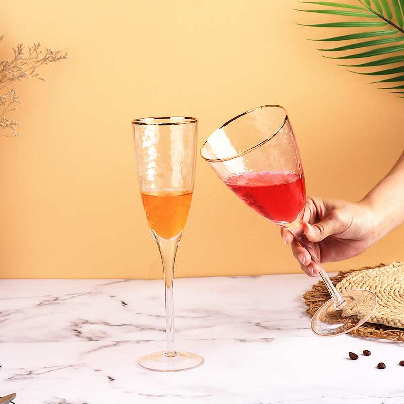 Copa de vidrio con patrón de martillo japonés, copa de vino tinto, copa de vino, copa de burbujas, copa de copa, copa de cóctel, copa de champán