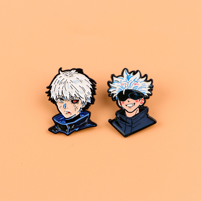 Anime Jujutsu Kaisen Brooches, Badges, Clothing Accessories, Backpack Decorations, Alloy Pins