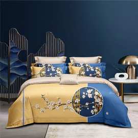 优享富安娜大版花四件套加厚磨毛长绒棉套件微商直播礼品代发批发