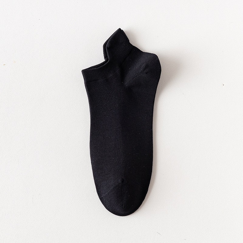 Primavera y verano, calcetines de barco de algodón de color sólido, calcetines de algodón sin costura, calcetines de algodón invisibles para hombres, embalaje independiente