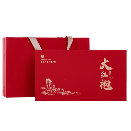 Large Red Robe Oolong Tea, Rock Tea from Wuyi Mountain, Aromatic Type Tea Gift Box for Gift, Festival, Parents and Elders, Wholesale