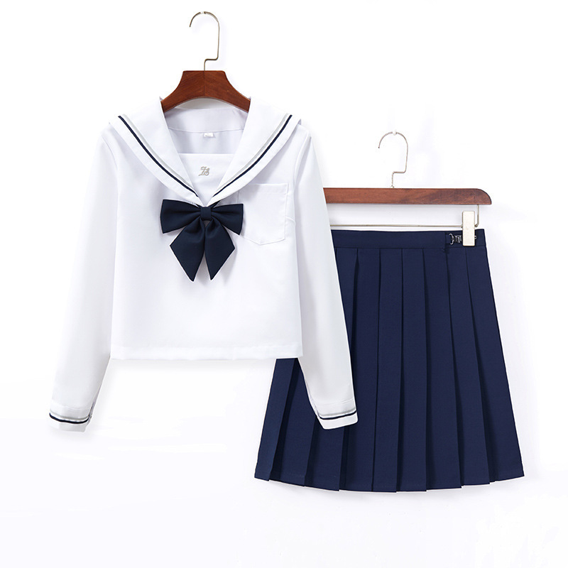 Factory on behalf of the package after-sales shore Beijing jk uniform suit sailor suit basic pleated skirt academic style jk suit