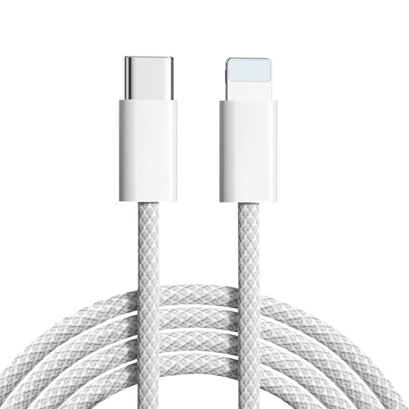 Cable de datos C-C adecuado para Apple 17, cable de carga tipo C de doble extremo, cable de carga rápida trenzado para teléfono móvil 15, cable de datos C-C