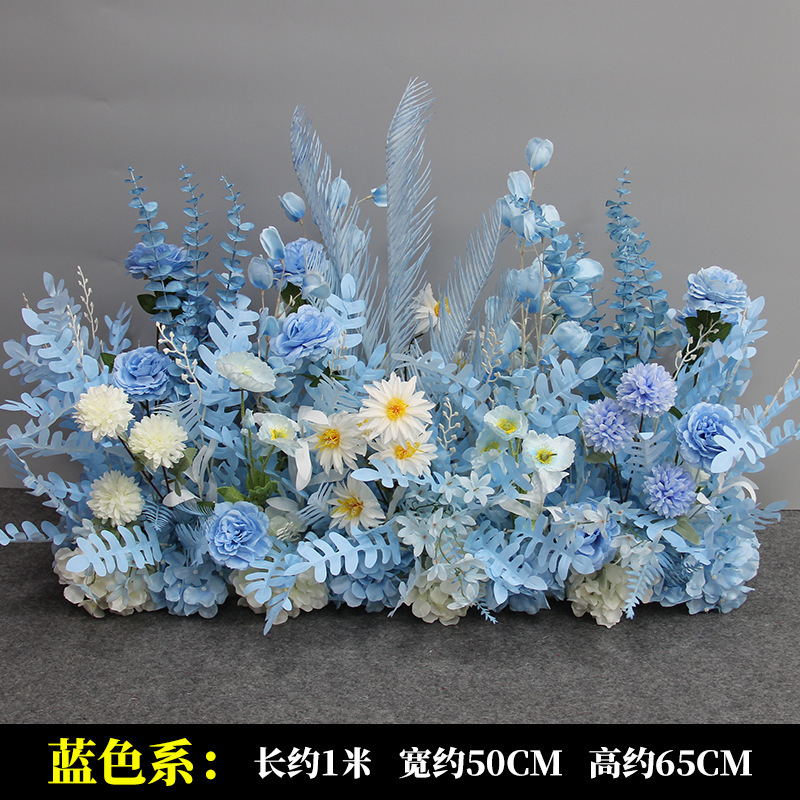新商品の結婚祝いの大きいタイプの花を並べて絹の花の完成品の装飾をシミュレーションします。|undefined