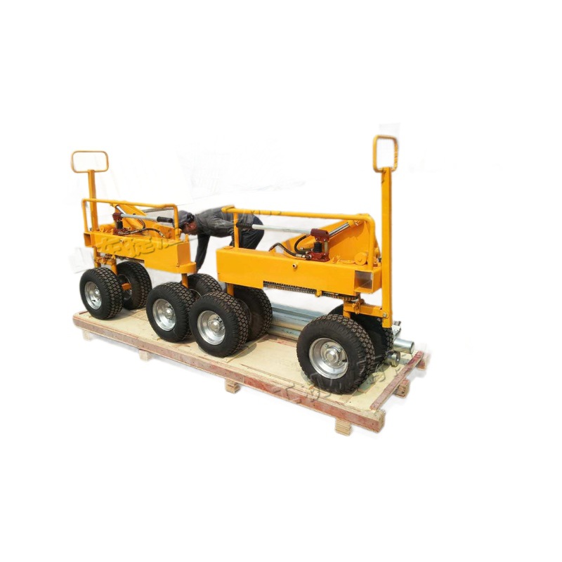 Equipo de transporte de césped artificial pequeño móvil de transporte de césped hidráulico de jardín