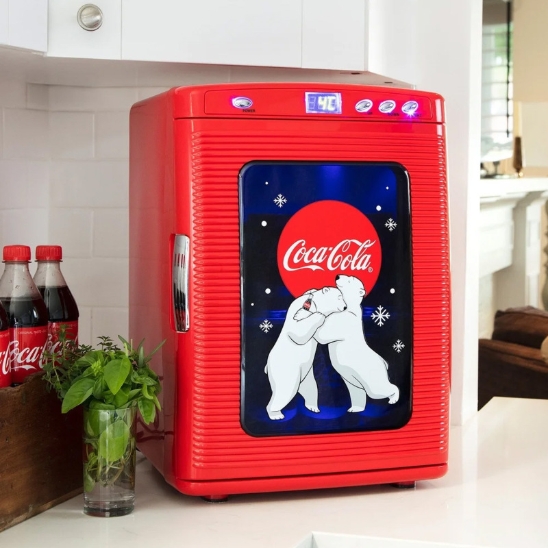 アメリカンレトロなコカ・コーラミニ自動販売機10缶ポップアップ小型冷蔵庫家庭用車載販売機|undefined